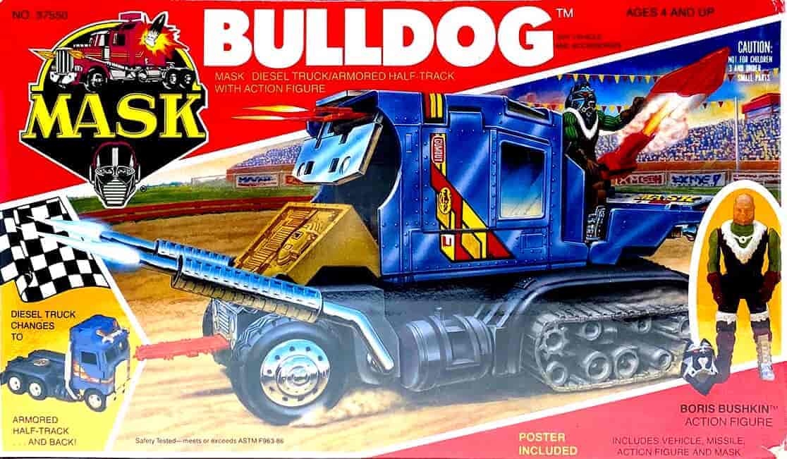 Vintage Kenner MASK discount M.A.S.K. Bulldog 1986