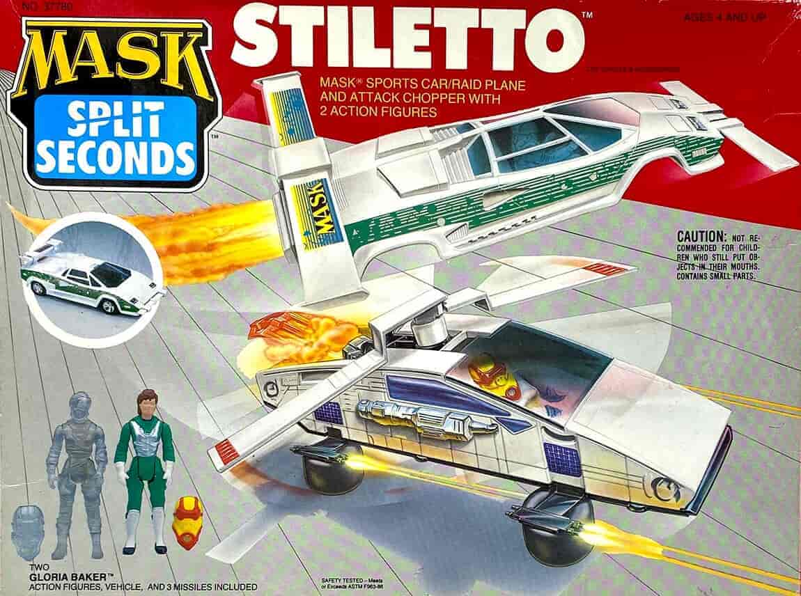 M.A.S.K Parts STILETTO missile weapon mask Kenner 